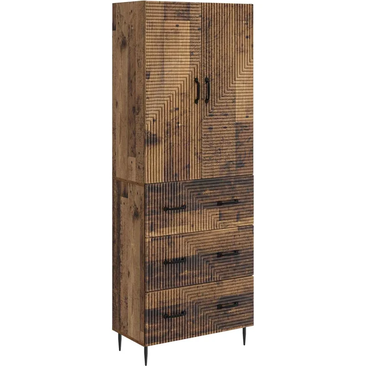 vidaXL Schrankset 2 pcs Altholz 66 x 34,5 x 90 cm Holzwerkstoff 3416644 – Bild 1