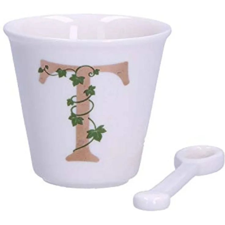 La Porcellana Bianca La Porcellana Bianca Tasse mit Löffel 75 ml Muster t P00450015T