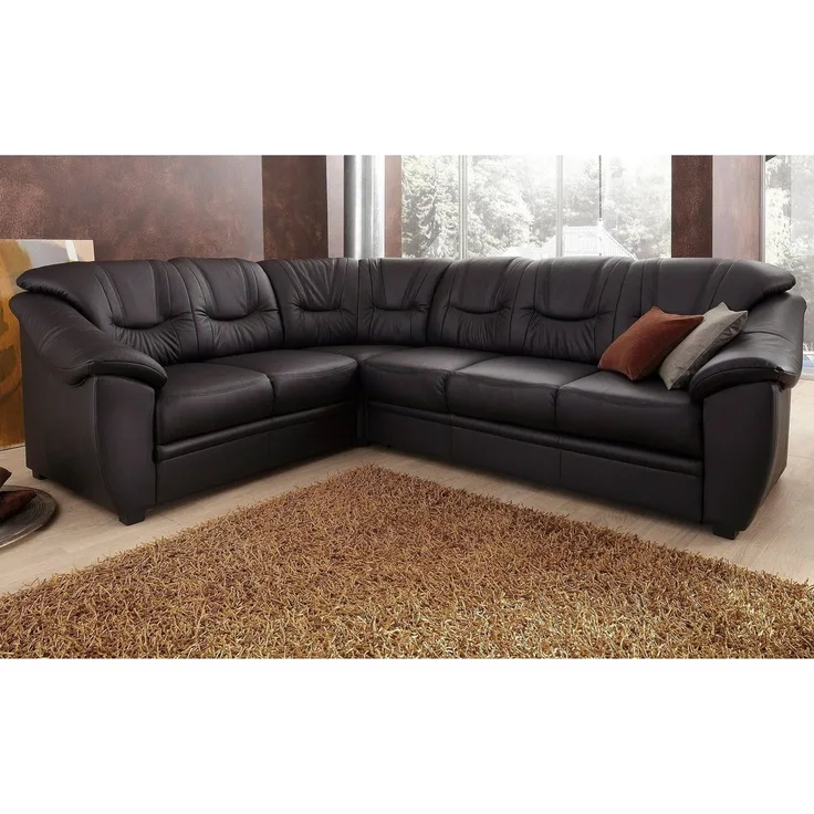 sit&more Ecksofa Savona L-Form, wahlweise mit Bettfunktion, inklusive Federkern, frei im Raum stellbar