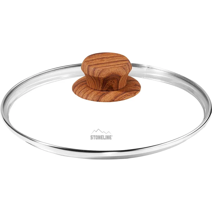 STONELINE 18078 Glasdeckel 20 cm, transparent, 19. 9 x 19. 9 x 5. 9 cm