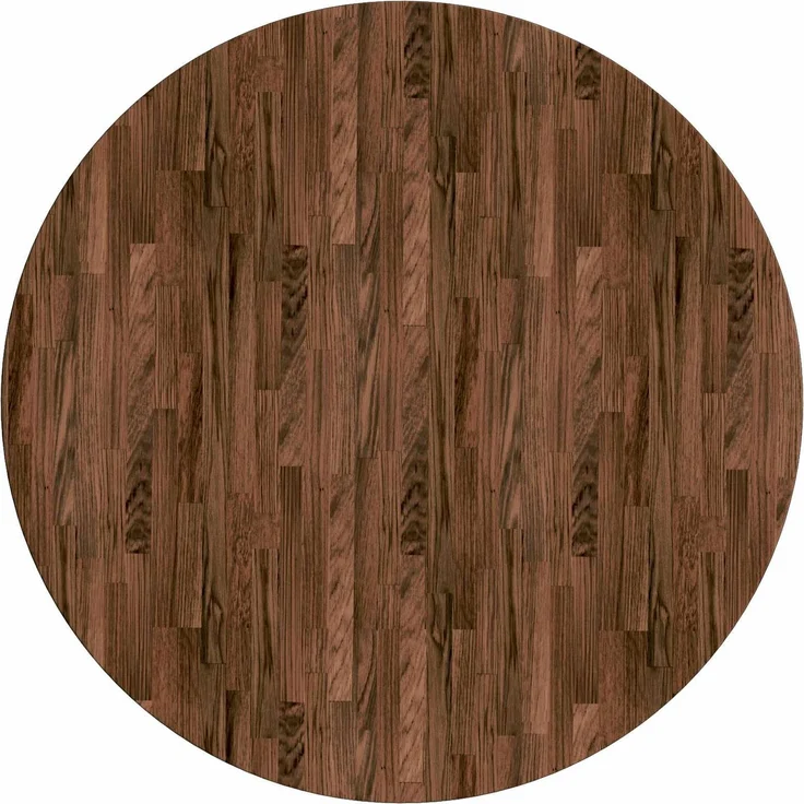 vidaXL Tischplatte Hellbraun Ø 90 x 4 cm Massivholz Eiche 42016019 – Bild 2