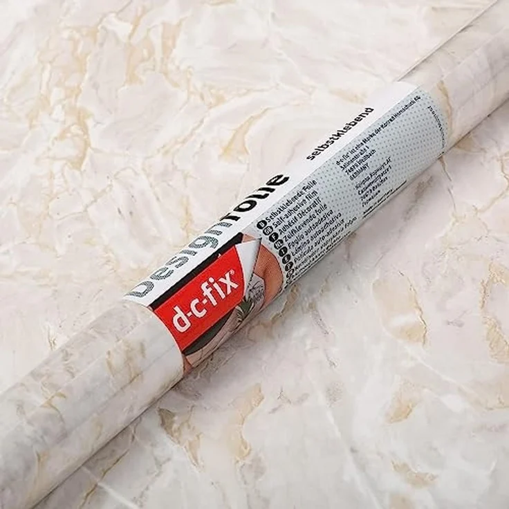 d-c-fix Möbel-Klebefolie Cortes Grau, 67,5 cm x 2 m - abwaschbare und selbstklebende Deko-Folie für Küche, Schrank, Tisch & Fensterbank - modern & nachhaltig – Bild 5