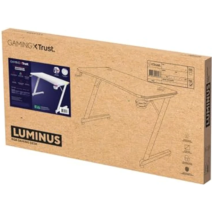 Trust GXT 709W LUMINUS - Schreibtisch - rechteckig – Bild 18