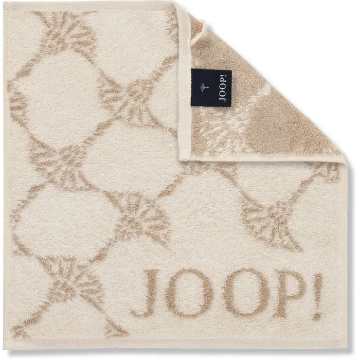 JOOP! Handtücher JOOP! Seiftuch Classic Cornflower 1611, 36 Creme, Baumwolle (1-St)