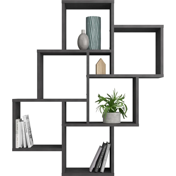 Wandregal >LAURIO 2< in Matera - 81,2x94,3x15,7cm (BxHxT) – Bild 2