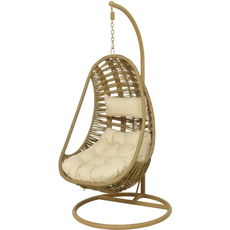 2er Set Kaemingk Cahuita Ei-Stuhl wicker Hängesessel