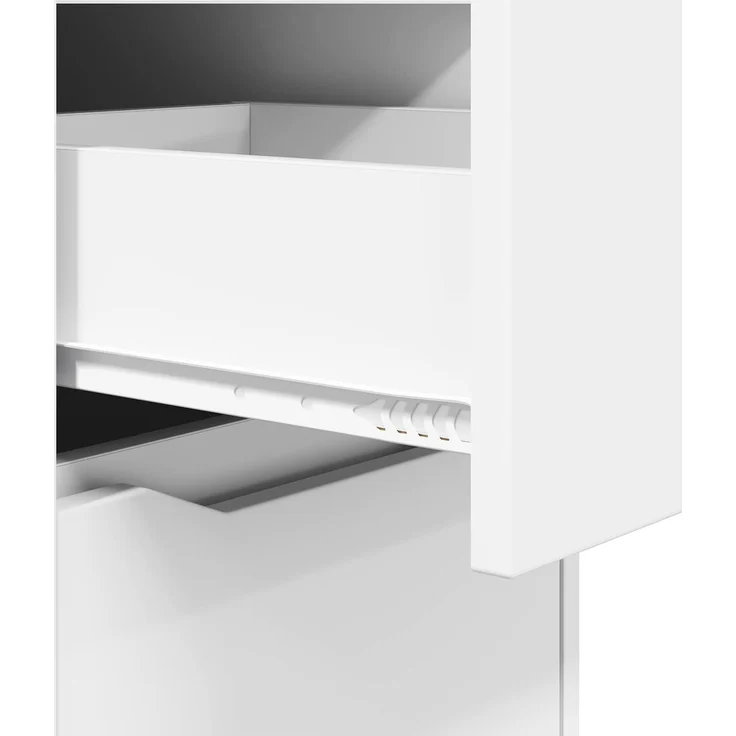 vidaXL Aufbewahrungsschrank 40 x 48 x 105 cm Holzwerkstoff Weiß 888897 – Bild 11