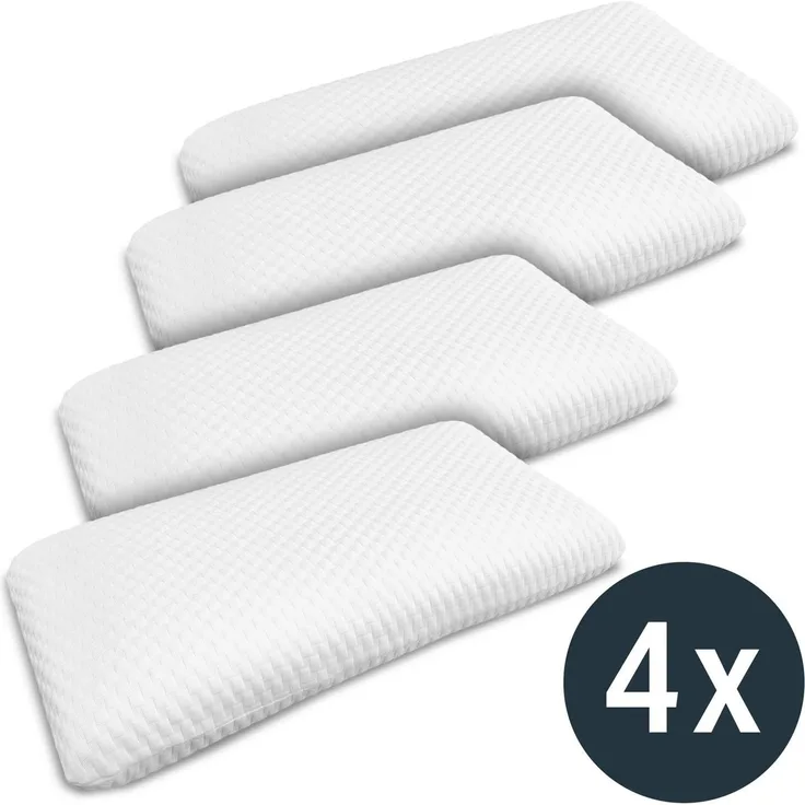 4 x Sleezzz Diamond Visko Nackenstützkissen Air 40 x 80 cm