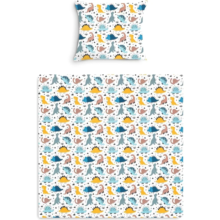 Amilian Babybettwäsche Kinderwagenset - 2tlg. Kinderbettwäsche - 80x80cm + 35x40cm, 100% Baumwolle, 2 teilig, Bettwäscheset für Kinderwagen, Wiege, Babybett - Baby Bettwäsche – Bild 1