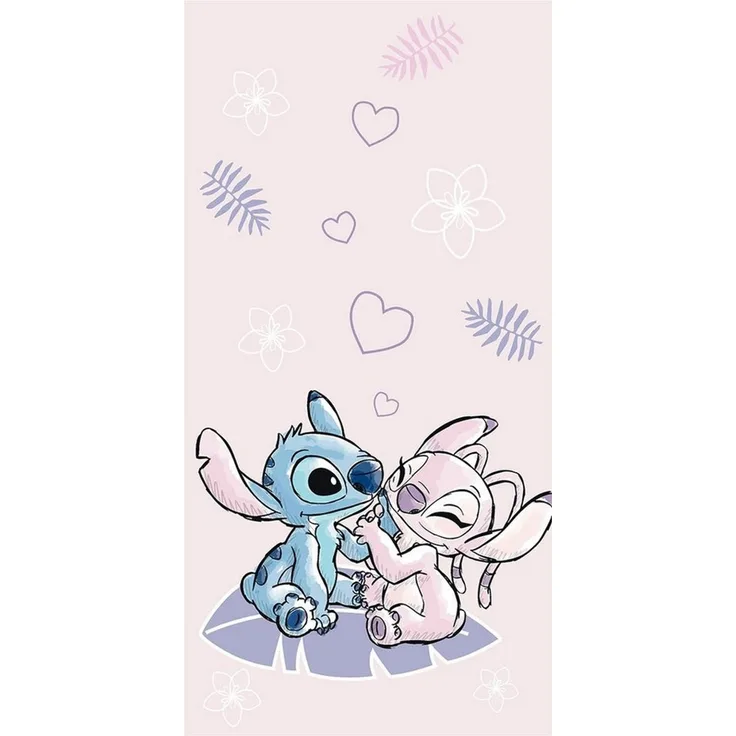 Lilo & Stitch Baumwolle Strandtuch Frottee Badetuch mit Premium Druck, 70x140 cm