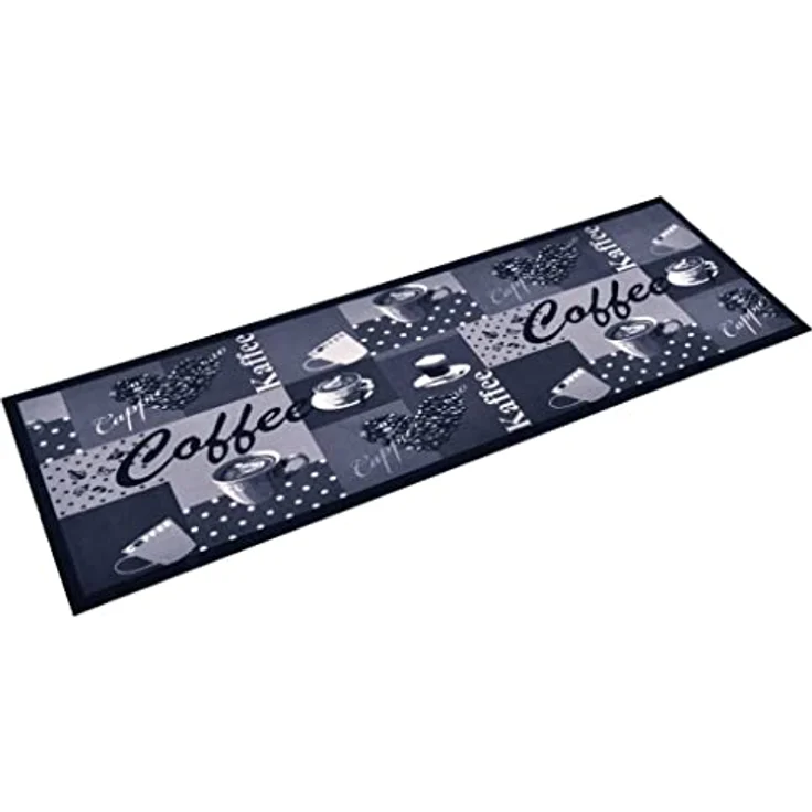 Küchenbodenmatte Waschbar Kaffee Blau 45x150 cm 315967 – Bild 5