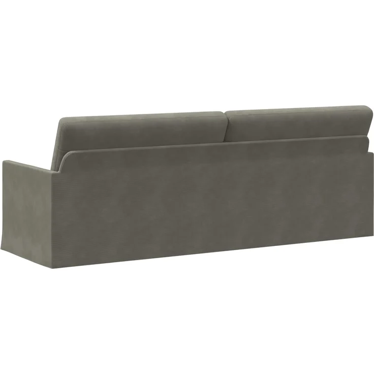 vidaXL 3-Sitzer Sofa Hellgrau 220 x 81 x 82 cm Cordstoff 42041166 – Bild 4