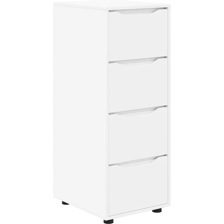 vidaXL Aufbewahrungsschrank 40 x 48 x 105 cm Holzwerkstoff Weiß 888897 – Bild 2