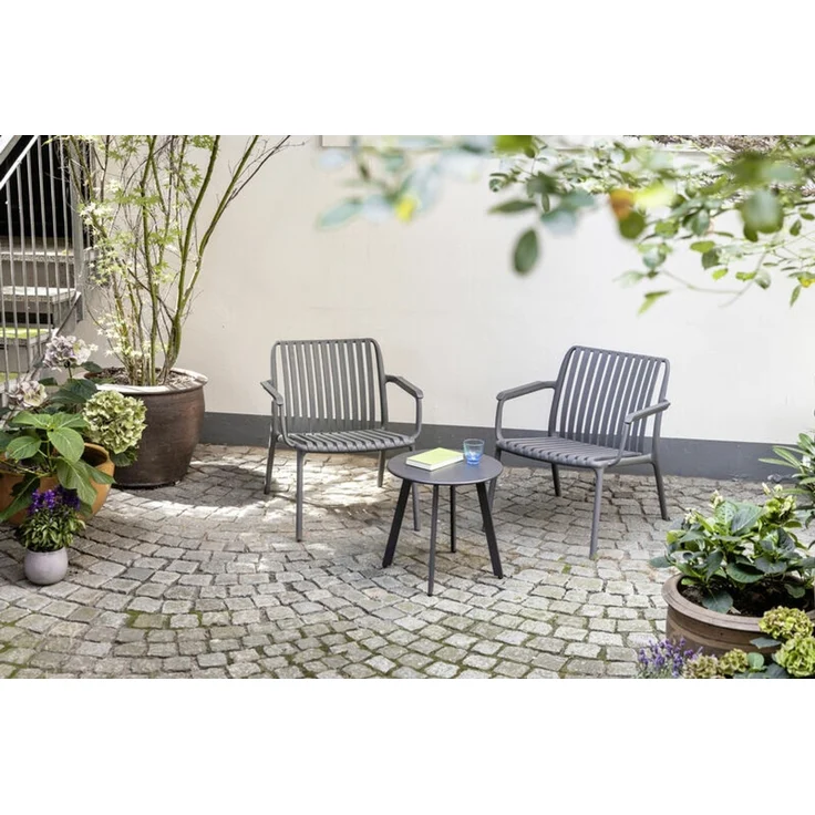 Kettler LAGO Lounge Gartensessel Grau wetterfest stapelbar – Bild 2