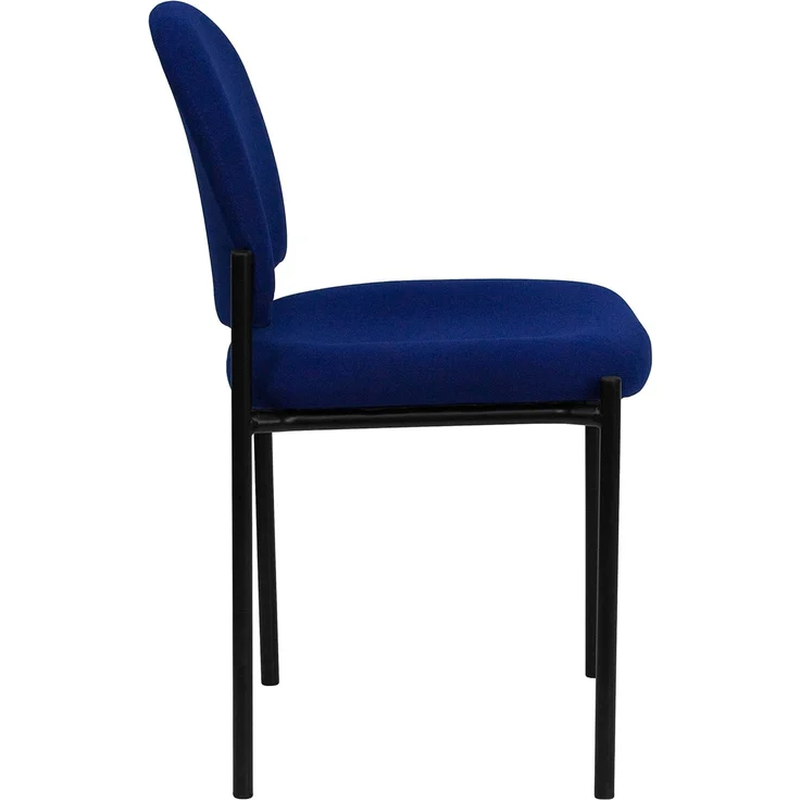 Flash Furniture Comfort Stackable Side Reception Chair, Steel, Navy Fabric, 66. 04x49. 53x19. 05 cm – Bild 4