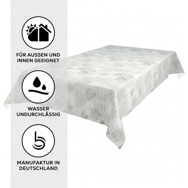 Beautex Tischdecke Wachstuchtischdecke abwischbar Tischdecke RUND ECKIG, Weihnachten (1-tlg) – Bild 3
