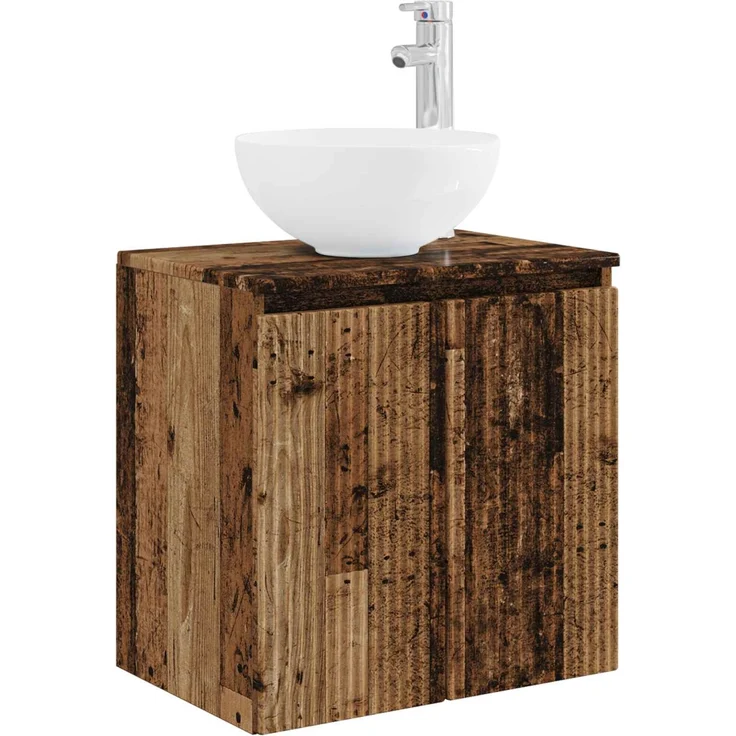 vidaXL Badezimmerschrank-Set 5 stk. Altholz 129 x 35 x 80 cm 3405991 – Bild 4