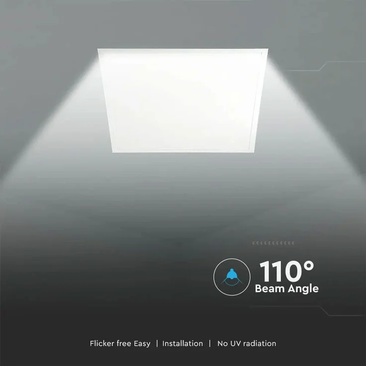 LED Einbau Panel, 36 Watt, 4320 Lumen, kaltweiß, 59,5x59,5 cm – Bild 10