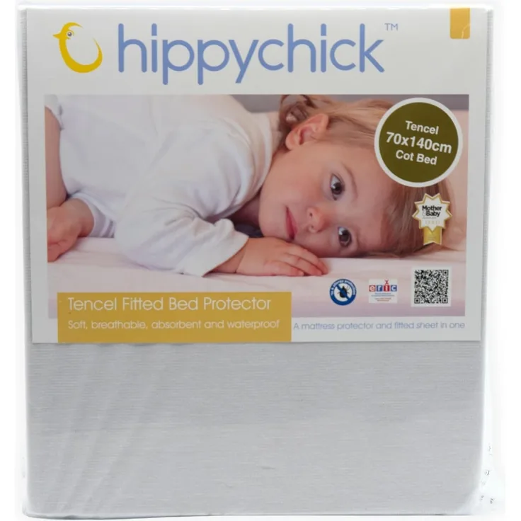 HIPPYCHICK Tencel Matratzenschutz - Spannbetttuch Kinderbett 70x140 - Tencel Fitted SheetKinderbett 70x140 cm