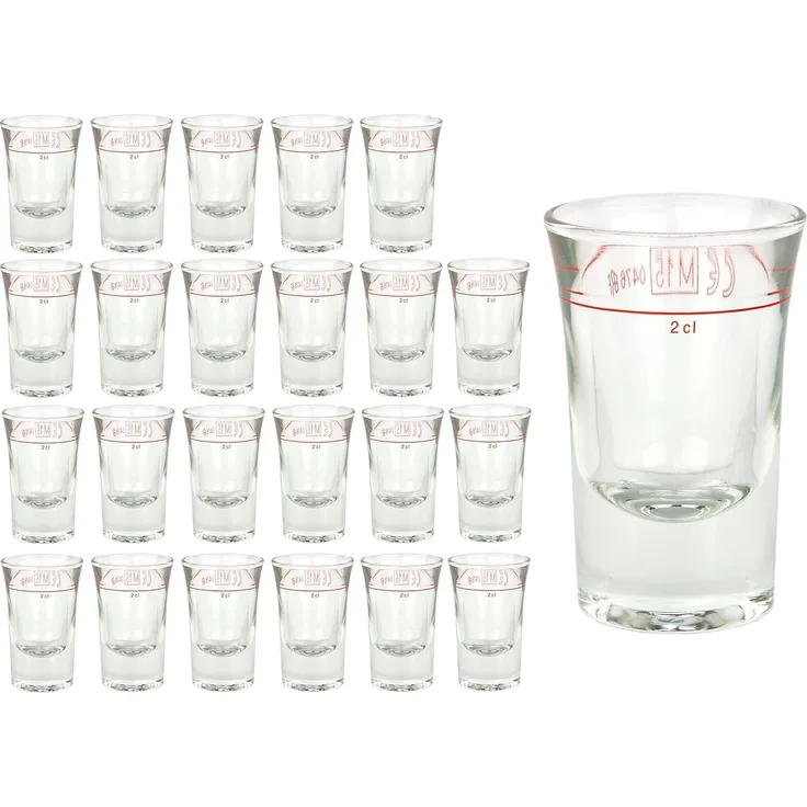 24er Set Schnapsgläser Stamper Dublino 2cl