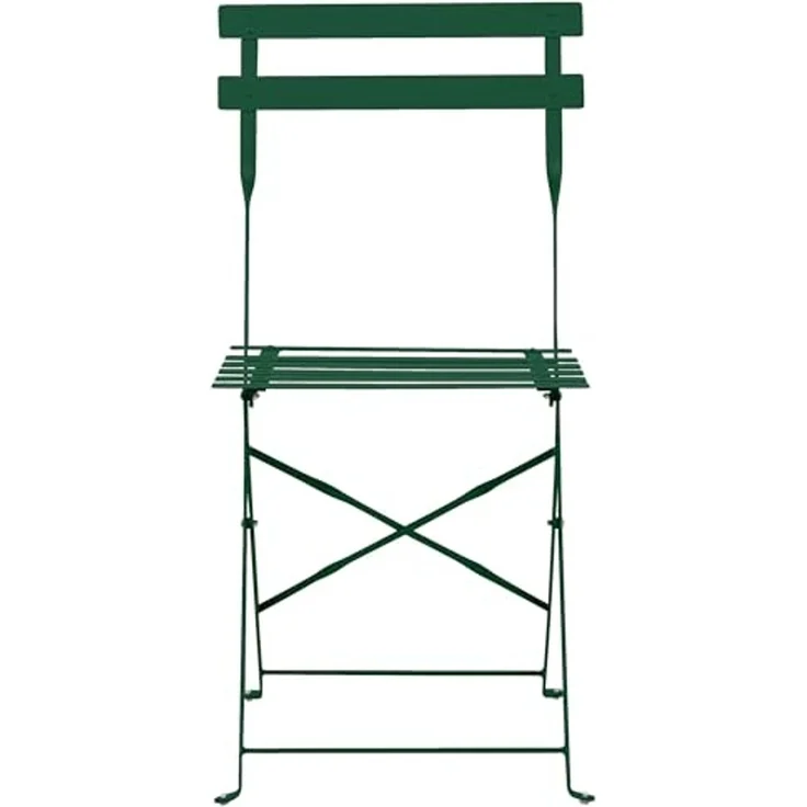 Bistro Set FIORI Metall Dunkelgrün Grün – Bild 5