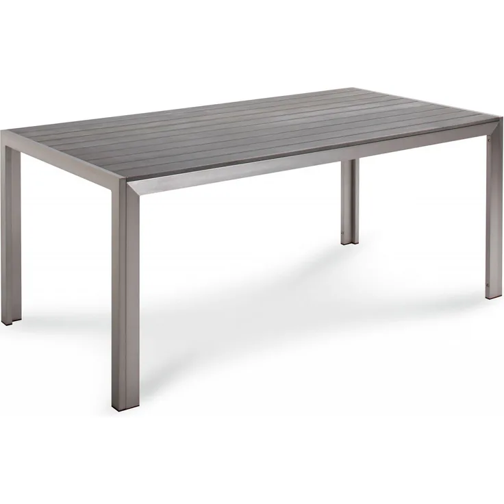 Best Freizeitmöbel Tisch Seattle Aluminium 180 x 90 x 76 cm silber/anthrazit