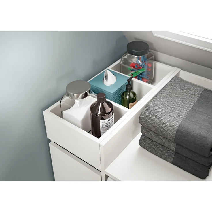 Badregal >Free< in Weiß - 29x101x60cm (BxHxT) – Bild 8