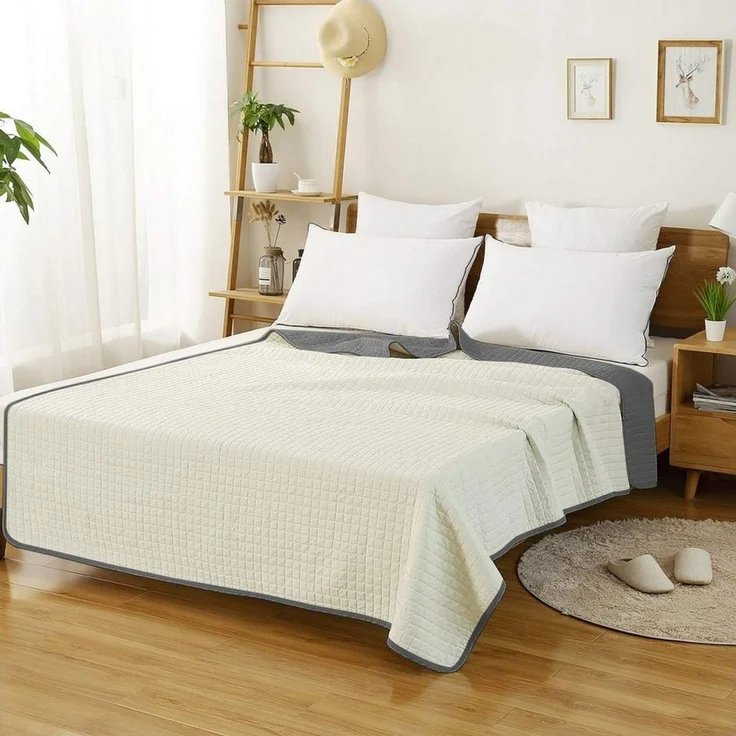 Woltu Tagesdecke, Tagesdecke aus Polyester für Bett – Bild 2