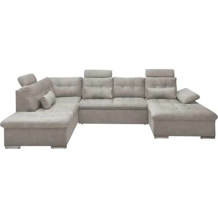 Couch in Taupe - Schlaffunktion und Bettkasten - Medan XXL – Bild 3
