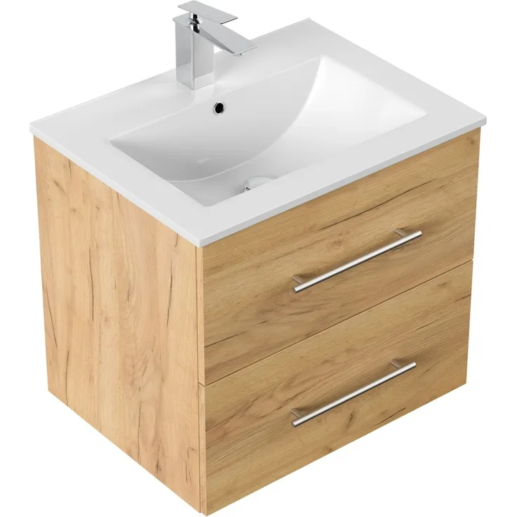 Badmöbel Firenze 60 SoftClose eiche gold : Eiche Gold