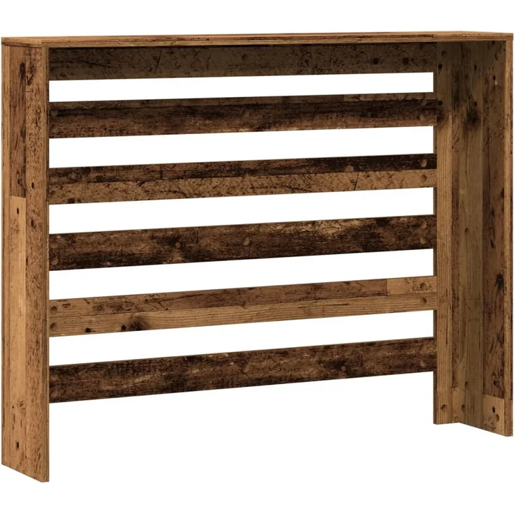 vidaXL Heizkörperverkleidung Altholz-Optik 104x20x82 cm Holzwerkstoff 852697 – Bild 4