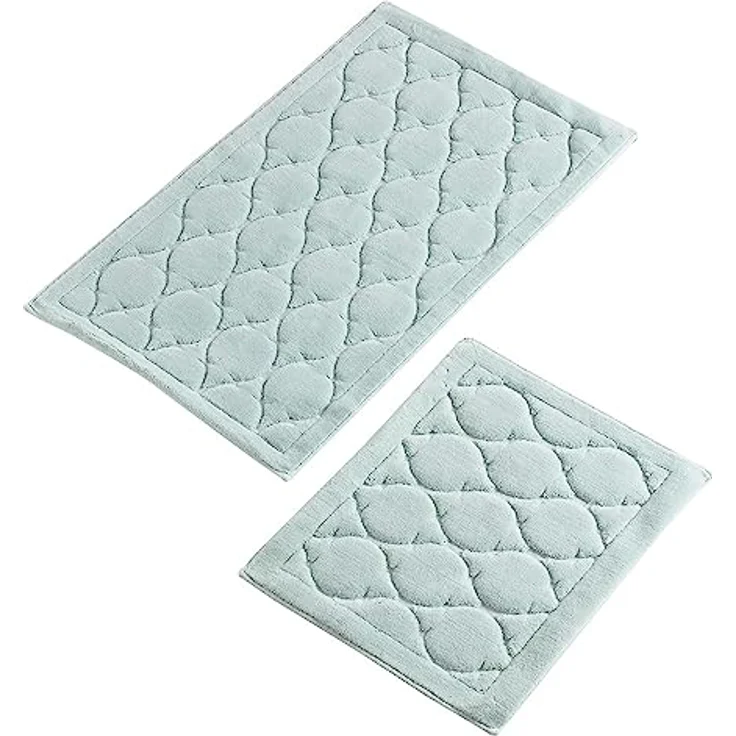 Badteppich-Set, 2-teilig, hellblau – Bild 2