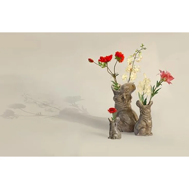 Donkey Vase Small Hungry Hippos Grau – Bild 4