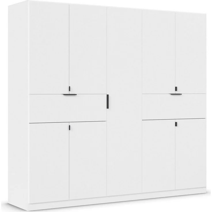 rauch Drehtürenschrank Kleiderschrank Schrank Garderobe Wäscheschrank TICAO (Schubladen in der Höhe variabel positionierbar) mit 2 geräumigen Schubladen, viel Stauraum MADE IN GERMANY – Bild 2
