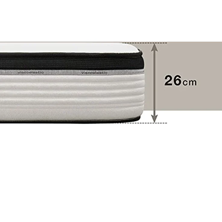 KUO Dream - Orsay Spring Matratze | Taschenfederkernmatratze | Komfort und Langlebigkeit | Höhe 26 cm | 105x200 cm – Bild 4