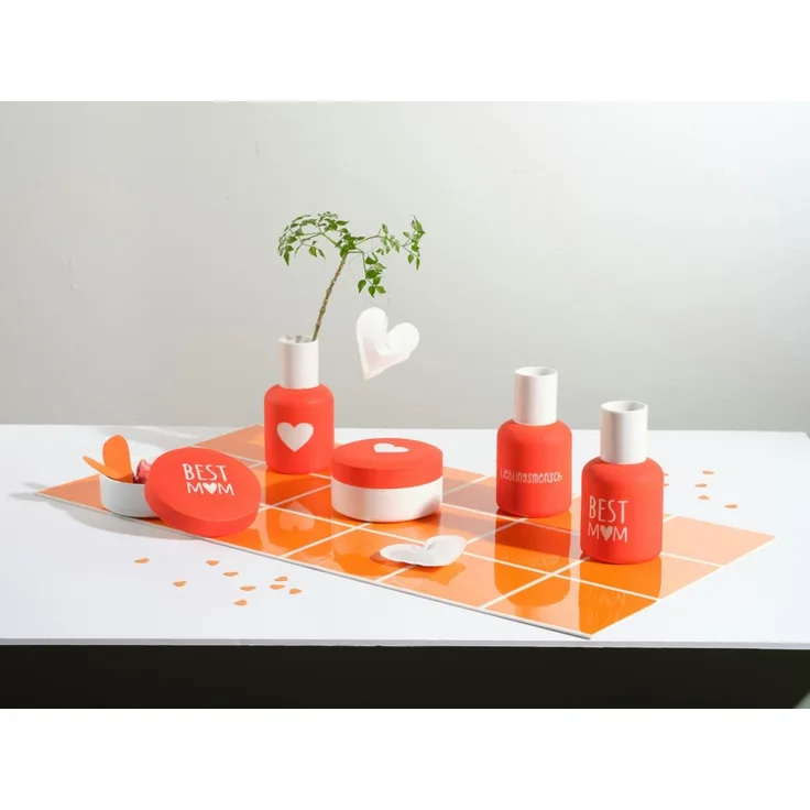 ASA SELECTION Vorratsdose beauty for you Dose Herz orange 10cm, Porzellan