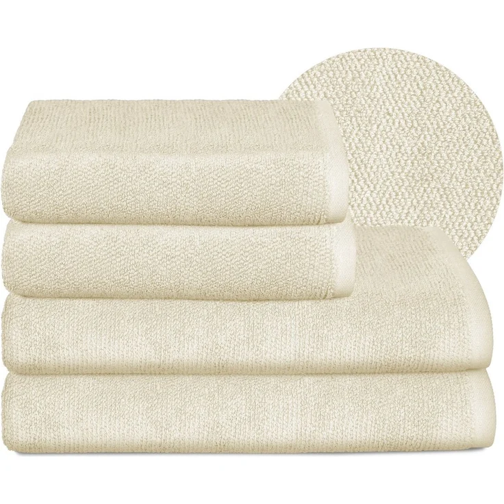 Beautex Handtuch Set, Premium Frottier Sets, 100% Baumwolle 550g/m², Multischlaufen-Optik, Frottier, saugstark, weich, flusenfrei, schnelltrocknend, schadstoffgeprüft – Bild 2