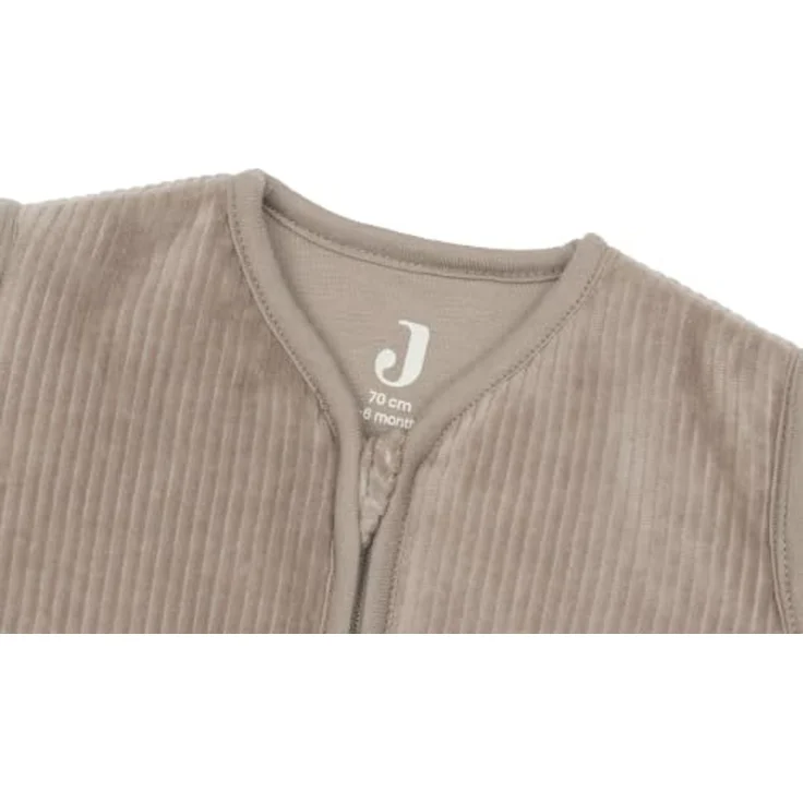 Jollein Schlafsack Baby Rund - 110 cm - 2.5 bis 3.5 TOG - Abnehmbare Ärmel - Winterschlafsack - Auch für Frühling & Herbst - Rib Milky Coffee – Bild 4