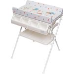 ib style® KOA Wickeltisch mit Badewanne | mobiler Wickeltisch | Klappbar |4 Dekore | MY LITTLE FARM COLOR