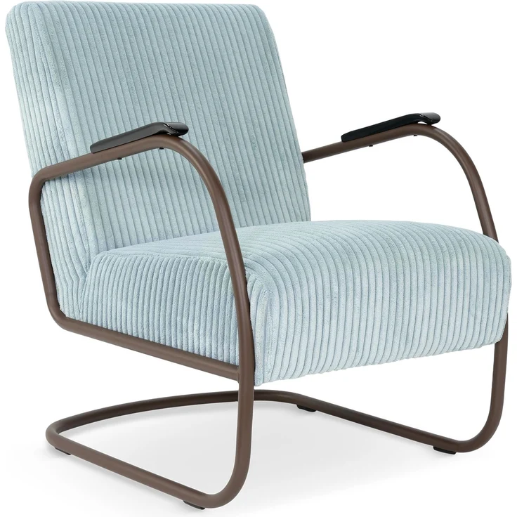 Spinder Design Sessel Retro Chocolate Brown / Hazy Blue – Bild 1