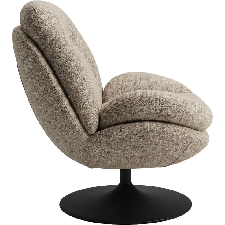 LC Home Sessel »Madison« LC Home Sessel »Madison« Webstoff beige – drehbarer Polstersessel mit Armlehnen – Bild 5