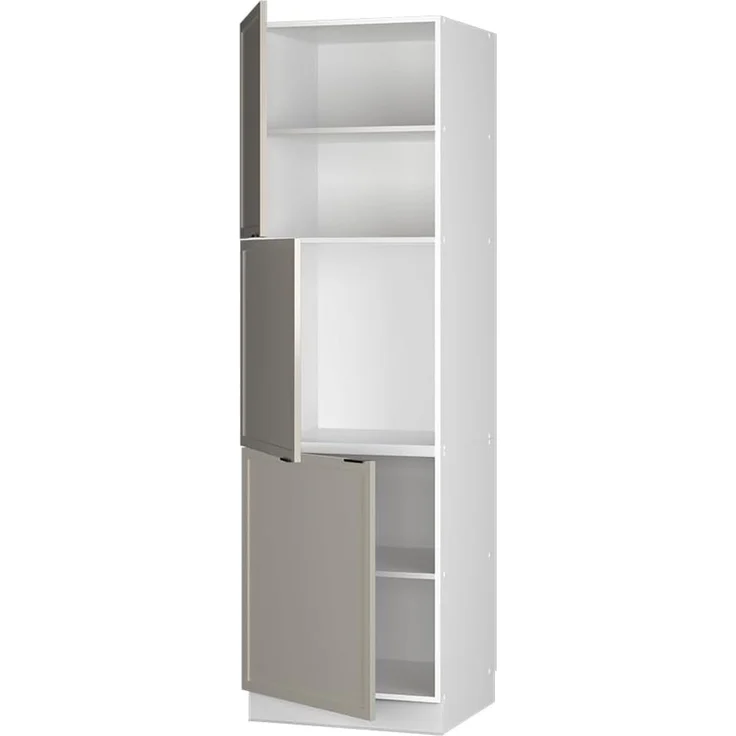 Vorratsschrank Fame-Line GrauBeige/Weiß 60 cm Vicco – Bild 4