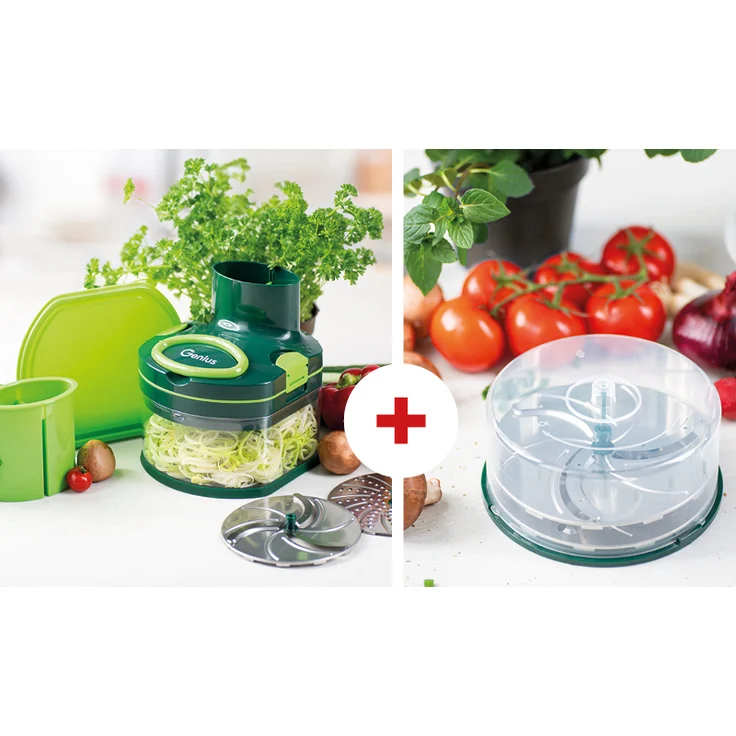 Genius Nicer Dicer 10-tlg. Pegasus + 4tlg. Scheiben-Set Pegasus