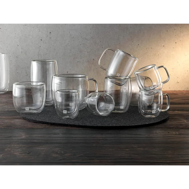 Zwilling Espressoglas Sorrento Plus, 2-tlg, Borosilikatglas, Doppelwandig, Borosilikatglas, 2-tlg, je 80 ml – Bild 6