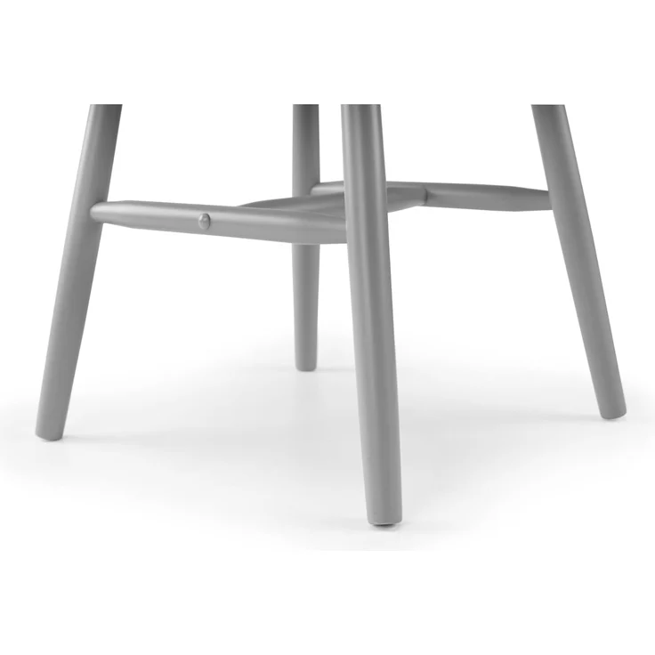 Julian Bowen Alassio Esszimmerstühle mit spindelförmiger Rückenlehne, 2er-Set, Grau – Bild 4