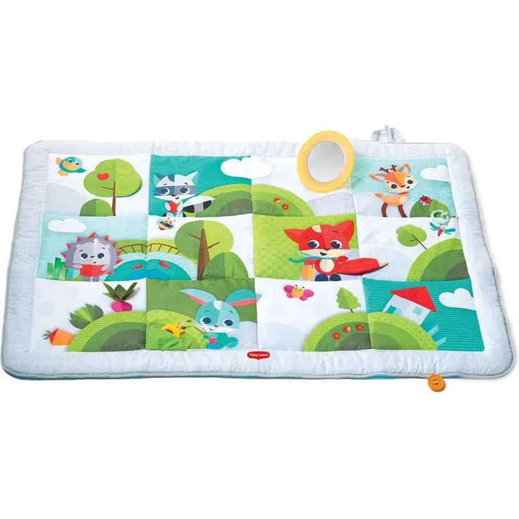 Tiny Love Baby Krabbeldecke \"Super Mat\" - Meadow Days Design, große Baby-Spieldecke im modernen Design, (0M+) nutzbar ab der Geburt, XL Spieldecke, 150x100 cm, mehrfarbig