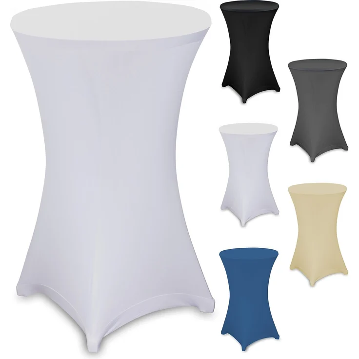 2x Julido Stehtischhusse Husse Stehtisch Stretch Ø 70cm Bistrotisch Stehtisch – Bild 1
