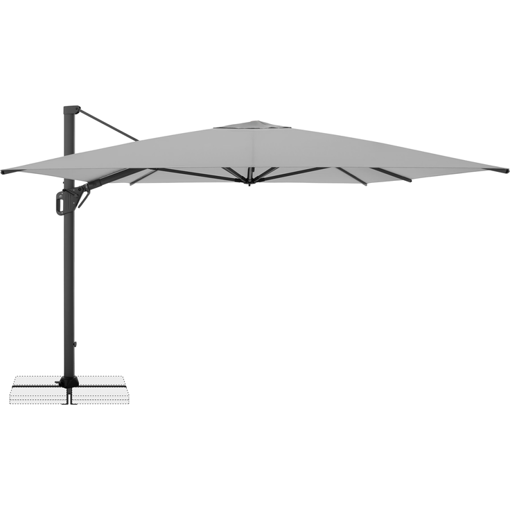 Doppler Sonnenschirm / Ampelschirm "LIFE 300 x 400 Side", hellgrau, 300 x 400 cm