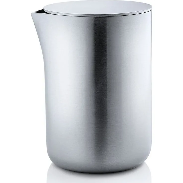 Blomus Basic Milchkännchen, mit Edelstahldeckel, Milchkanne, Sahnekännchen, Kanne, Edelstahl, 250 ml, 63620