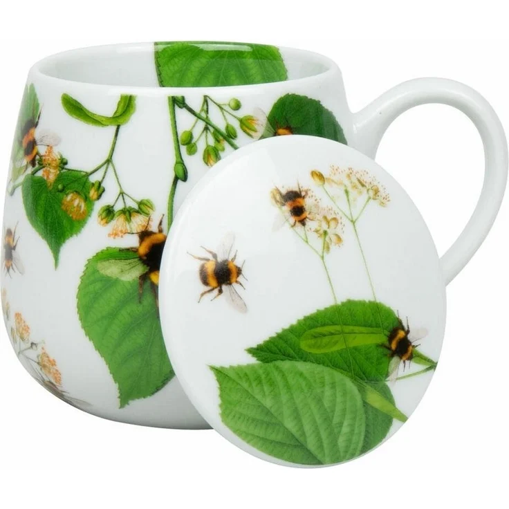 Könitz Becher mit Sieb und Deckel 400 ml Tea for you - Bumblebees on leave / Teebecher – Bild 2